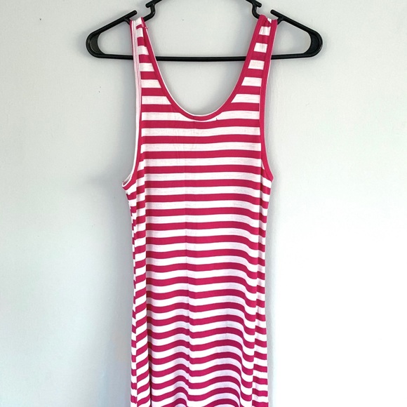 NWOT Zenana Outfitters Pink & White Maxi Dress - Picture 3 of 6